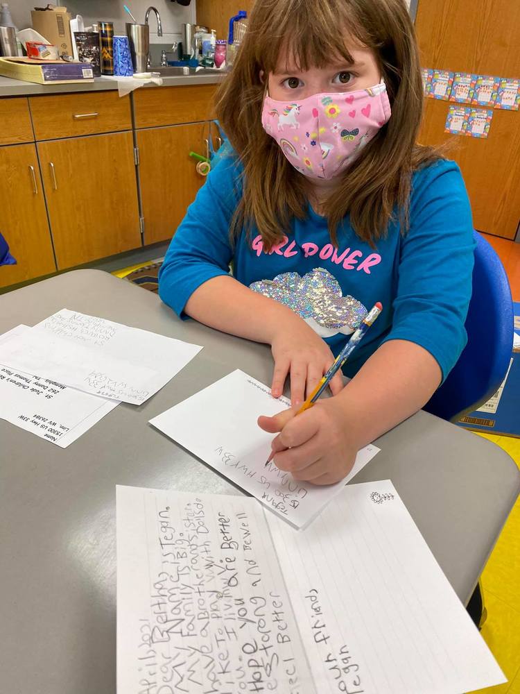 Second Grade Sends Cards